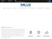 Tablet Screenshot of milux.com.my